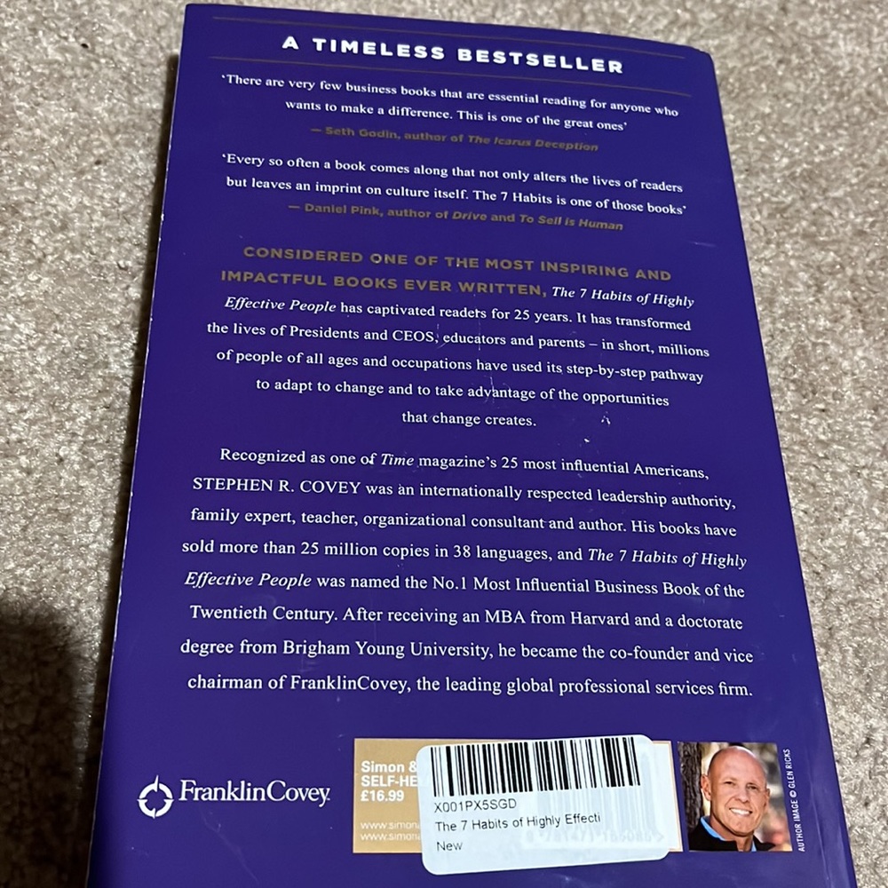 The 7 Habits of Highly Effective People- paperback book - Picture 2 of 2